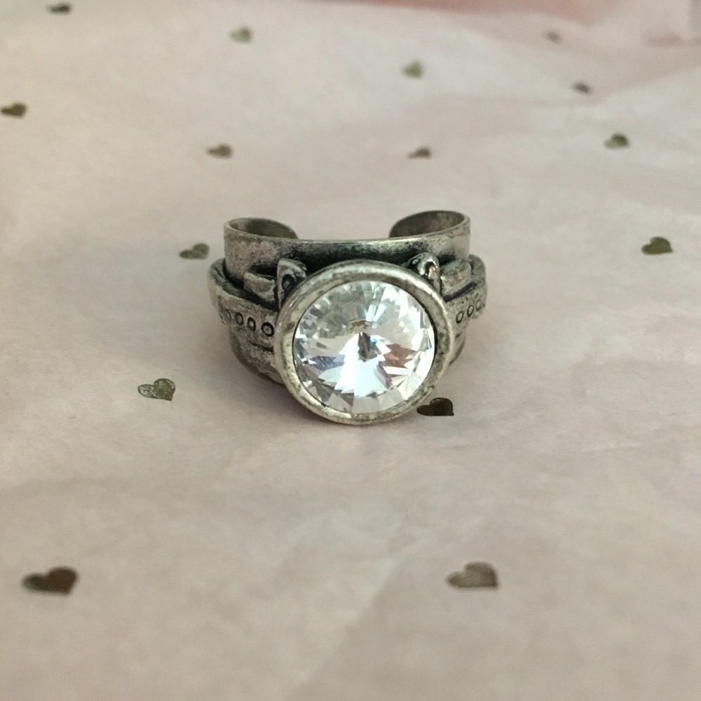 Swarovski Birthstone Adjustable Ring